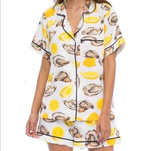 Katie Kime The World is Your Oyster PJ set, pajamas, sz XL